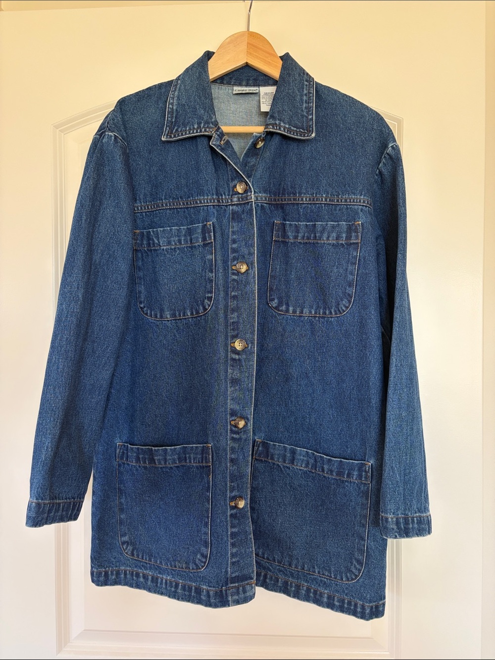 Dark Blue Denim Chore Jacket